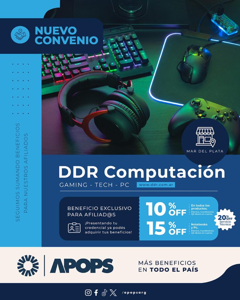 Descuentos del 10% y 15% en Gaming - Tech - PC y 20% off en Servicio Tecnico